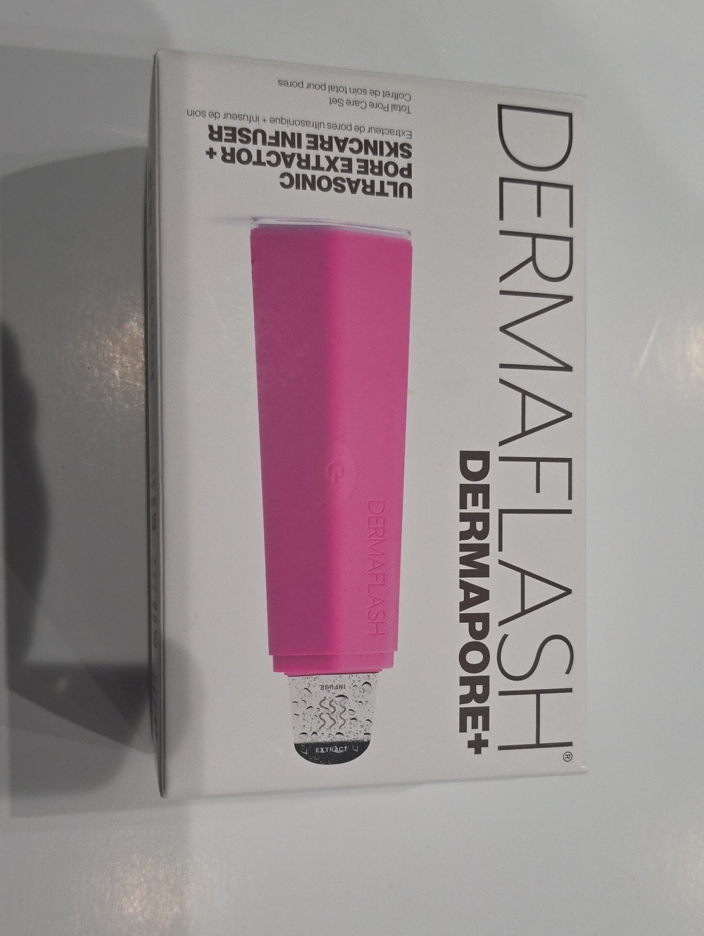 Dermaflash Dermapore+ Ultrasonic Pore Extractor — Pink